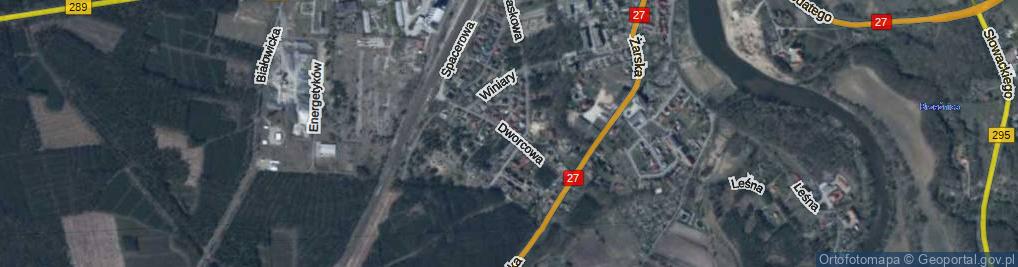 Zdjęcie satelitarne Dworcowa ul.